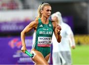 10 May 2025; Sharlene Mawdsley of Ireland competing in the mixed 4x400m relay during day one of the 2025 World Athletics Relays at Guangdong Olympic Stadium in Guangzhou, China. Photo by Nikola Krstic/Sportsfile