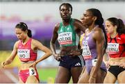 10 May 2025; Rhasidat Adeleke of Ireland of Ireland after competing in the mixed 4x400m relay during day one of the 2025 World Athletics Relays at Guangdong Olympic Stadium in Guangzhou, China. Photo by Nikola Krstic/Sportsfile