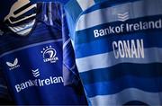 10 May 2025; The jersey of captain Jack Conan in the Leinster dressingroom before the United Rugby Championship match between Leinster and Zebre Parma at the Aviva Stadium in Dublin. Photo by Brendan Moran/Sportsfile