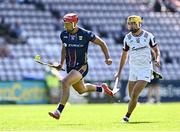 10 May 2025; Lee Chin of Wexford gets past Kevin Foley of Wexford during the Leinster GAA Hurling Senior Championship Round 3 match between Galway and Wexford at Pearse Stadium in Galway. Photo by Piaras Ó Mídheach/Sportsfile