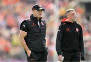 10 May 2025; Armagh manager Kieran McGeeney before the Ulster GAA Football Senior Championship final match between Armagh and Donegal at St Tiernach's Park in Clones, Monaghan. Photo by Ramsey Cardy/Sportsfile
