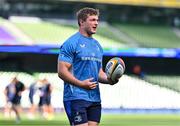 10 May 2025; Scott Penny of Leinster walks the pitch before the United Rugby Championship match between Leinster and Zebre Parma at the Aviva Stadium in Dublin. Photo by Brendan Moran/Sportsfile