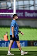 10 May 2025; James Culhane of Leinster walks the pitch before the United Rugby Championship match between Leinster and Zebre Parma at the Aviva Stadium in Dublin. Photo by Brendan Moran/Sportsfile
