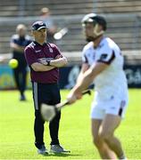 10 May 2025; Galway manager Micheál Donoghue before the Leinster GAA Hurling Senior Championship Round 3 match between Galway and Wexford at Pearse Stadium in Galway. Photo by Piaras Ó Mídheach/Sportsfile