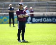 10 May 2025; Galway manager Micheál Donoghue before the Leinster GAA Hurling Senior Championship Round 3 match between Galway and Wexford at Pearse Stadium in Galway. Photo by Piaras Ó Mídheach/Sportsfile