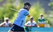 10 May 2025; Ronan Hayes of Dublin shoots to score his side's second goal during the Leinster GAA Hurling Senior Championship Round 3 match between Antrim and Dublin at Corrigan Park in Belfast. Photo by Tyler Miller/Sportsfile