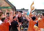 10 May 2025; Armagh supporters before the Ulster GAA Football Senior Championship final match between Armagh and Donegal at St Tiernach's Park in Clones, Monaghan. Photo by David Fitzgerald/Sportsfile