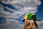 10 May 2025; A Donegal supporter before the Ulster GAA Football Senior Championship final match between Armagh and Donegal at St Tiernach's Park in Clones, Monaghan. Photo by David Fitzgerald/Sportsfile