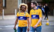 10 May 2025; Clare supporters arrive for the Munster GAA Hurling Senior Championship Round 3 match between Clare and Tipperary at Zimmer Biomet Páirc Chíosóg in Ennis, Clare. Photo by Ray McManus/Sportsfile