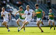 10 May 2025; Darragh Kirwan of Kildare in action against Jack Foley of Leitrim during the Táilteann Cup Round 1 match between Kildare and Leitrim at Cedral St Conleth's Park in Newbridge, Kildare. Photo by Daire Brennan/Sportsfile