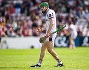 10 May 2025; Cianan Fahy of Galway celebrates during the Leinster GAA Hurling Senior Championship Round 3 match between Galway and Wexford at Pearse Stadium in Galway. Photo by Piaras Ó Mídheach/Sportsfile