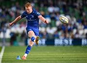 10 May 2025; Ciarán Frawley of Leinster during the United Rugby Championship match between Leinster and Zebre Parma at the Aviva Stadium in Dublin. Photo by Seb Daly/Sportsfile