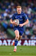 10 May 2025; Ciarán Frawley of Leinster during the United Rugby Championship match between Leinster and Zebre Parma at the Aviva Stadium in Dublin. Photo by Seb Daly/Sportsfile