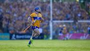 10 May 2025; Shane O'Donnell of Clare runs on as a second half substitute during the Munster GAA Hurling Senior Championship Round 3 match between Clare and Tipperary at Zimmer Biomet Páirc Chíosóg in Ennis, Clare. Photo by Ray McManus/Sportsfile