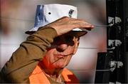 10 May 2025; Kildare GAA steward Tony O'Brien, from Coill Dubh, Co Kildare, watches on during the Táilteann Cup Round 1 match between Kildare and Leitrim at Cedral St Conleth's Park in Newbridge, Kildare. Photo by Daire Brennan/Sportsfile