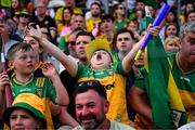 10 May 2025; Donegal supporters react during the Ulster GAA Football Senior Championship final match between Armagh and Donegal at St Tiernach's Park in Clones, Monaghan. Photo by David Fitzgerald/Sportsfile