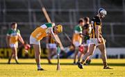 10 May 2025; Daniel Bourke of Offaly reacts after his side's defeat in the Leinster GAA Hurling Senior Championship Round 3 match between Kilkenny and Offaly at UPMC Nowlan Park in Kilkenny. Photo by Ben McShane/Sportsfile