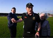 10 May 2025; Tipperary manager Liam Cahill is congratulated by Sean Fogarty after the Munster GAA Hurling Senior Championship Round 3 match between Clare and Tipperary at Zimmer Biomet Páirc Chíosóg in Ennis, Clare. Photo by Ray McManus/Sportsfile