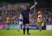 10 May 2025; Referee James Owens during the Munster GAA Hurling Senior Championship Round 3 match between Clare and Tipperary at Zimmer Biomet Páirc Chíosóg in Ennis, Clare. Photo by Ray McManus/Sportsfile