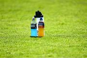 10 May 2025; Sports drinks on the pitch before the Leinster GAA Hurling Senior Championship Round 3 match between Galway and Wexford at Pearse Stadium in Galway. Photo by Piaras Ó Mídheach/Sportsfile