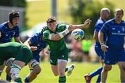 10 May 2025; Jacob Fleming of Connacht in action against Leinster during the Junior Interprovincial Rugby Championship Round 2 match between Leinster and Connacht at Balbriggan RFC in Balbriggan, Dublin. Photo by Matt Browne/Sportsfile