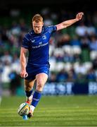 10 May 2025; Ciarán Frawley of Leinster during the United Rugby Championship match between Leinster and Zebre Parma at the Aviva Stadium in Dublin. Photo by Seb Daly/Sportsfile
