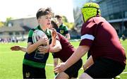 10 May 2025; Action from the Bank of Ireland Minis match between Roscrea RFC and Seapoint RFC before the United Rugby Championship match between Leinster and Zebre Parma at the Aviva Stadium in Dublin. Photo by Seb Daly/Sportsfile