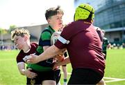 10 May 2025; Action from the Bank of Ireland Minis match between Roscrea RFC and Seapoint RFC before the United Rugby Championship match between Leinster and Zebre Parma at the Aviva Stadium in Dublin. Photo by Seb Daly/Sportsfile