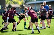 10 May 2025; Action from the Bank of Ireland Minis match between Roscrea RFC and Seapoint RFC before the United Rugby Championship match between Leinster and Zebre Parma at the Aviva Stadium in Dublin. Photo by Seb Daly/Sportsfile