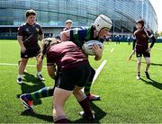 10 May 2025; Action from the Bank of Ireland Minis match between Roscrea RFC and Seapoint RFC before the United Rugby Championship match between Leinster and Zebre Parma at the Aviva Stadium in Dublin. Photo by Seb Daly/Sportsfile