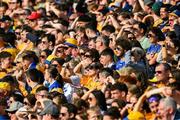 10 May 2025; Clare supporters, in the 20,685 attendance, before the Munster GAA Hurling Senior Championship Round 3 match between Clare and Tipperary at Zimmer Biomet Páirc Chíosóg in Ennis, Clare. Photo by Ray McManus/Sportsfile