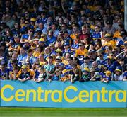 10 May 2025; Clare and tipperary supporters, in the 20,685 attendance, before the Munster GAA Hurling Senior Championship Round 3 match between Clare and Tipperary at Zimmer Biomet Páirc Chíosóg in Ennis, Clare. Photo by Ray McManus/Sportsfile