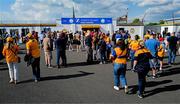 10 May 2025; Supporters of both teams outside the entrance gates before the Munster GAA Hurling Senior Championship Round 3 match between Clare and Tipperary at Zimmer Biomet Páirc Chíosóg in Ennis, Clare. Photo by Ray McManus/Sportsfile