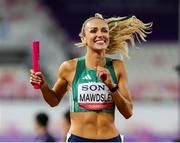 11 May 2025; Sharlene Mawdsley of Ireland after winning the women's 4x400m World Championship Qualifying Round 2 and qualifying for the 2025 Tokyo World Athletics Championships during day two of the 2025 World Athletics Relays at Guangdong Olympic Stadium in Guangzhou, China. Photo by Nikola Krstic/Sportsfile
