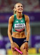 11 May 2025; Sharlene Mawdsley of Ireland after winning the women's 4x400m World Championship Qualifying Round 2 and qualifying for the 2025 Tokyo World Athletics Championships during day two of the 2025 World Athletics Relays at Guangdong Olympic Stadium in Guangzhou, China. Photo by Nikola Krstic/Sportsfile