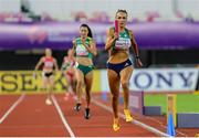 11 May 2025; Sharlene Mawdsley of Ireland on her way to winning the women's 4x400m World Championship Qualifying Round 2 and qualify for the 2025 Tokyo World Athletics Championships during day two of the 2025 World Athletics Relays at Guangdong Olympic Stadium in Guangzhou, China. Photo by Nikola Krstic/Sportsfile