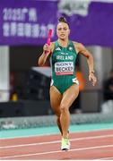11 May 2025; Sophie Becker of Ireland competing in the women's 4x400m World Championship Qualifying Round 2 during day two of the 2025 World Athletics Relays at Guangdong Olympic Stadium in Guangzhou, China. Photo by Nikola Krstic/Sportsfile