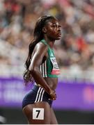 11 May 2025; Rhasidat Adeleke of Ireland after competing in the women's 4x400m World Championship Qualifying Round 2 during day two of the 2025 World Athletics Relays at Guangdong Olympic Stadium in Guangzhou, China. Photo by Nikola Krstic/Sportsfile