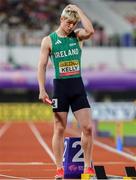 11 May 2025; Conor Kelly of Ireland before competing in the men's 4x400m World Championship Qualifying Round 2 during day two of the 2025 World Athletics Relays at Guangdong Olympic Stadium in Guangzhou, China. Photo by Nikola Krstic/Sportsfile