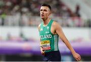 11 May 2025; Chris O'Donnell of Ireland after competing in the men's 4x400m World Championship Qualifying Round 2 during day two of the 2025 World Athletics Relays at Guangdong Olympic Stadium in Guangzhou, China. Photo by Nikola Krstic/Sportsfile