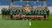 11 May 2025; The Meath squad before the TG4 Leinster LGFA Senior Football Championship final match between Dublin and Meath at Croke Park in Dublin. Photo by Piaras Ó Mídheach/Sportsfile