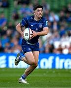 10 May 2025; Jimmy O'Brien of Leinster during the United Rugby Championship match between Leinster and Zebre Parma at the Aviva Stadium in Dublin. Photo by Brendan Moran/Sportsfile