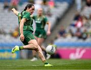 11 May 2025; Niamh Gallogly of Meath scores her side's first goal during the TG4 Leinster LGFA Senior Football Championship final match between Dublin and Meath at Croke Park in Dublin. Photo by Piaras Ó Mídheach/Sportsfile