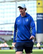 10 May 2025; Leinster head coach Leo Cullen before the United Rugby Championship match between Leinster and Zebre Parma at the Aviva Stadium in Dublin. Photo by Brendan Moran/Sportsfile