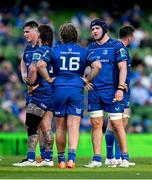 10 May 2025; James Culhane of Leinster, right, during the United Rugby Championship match between Leinster and Zebre Parma at the Aviva Stadium in Dublin. Photo by Brendan Moran/Sportsfile