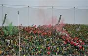 11 May 2025; Supporters on Hill 16 during the Leinster GAA Football Senior Championship final match between Louth and Meath at Croke Park in Dublin. Photo by Ramsey Cardy/Sportsfile