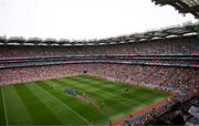 11 May 2025; A general view of Croke Park as players of both sides take part in the pre-match parade before the Leinster GAA Football Senior Championship final match between Louth and Meath at Croke Park in Dublin. Photo by Ben McShane/Sportsfile