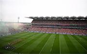 11 May 2025; A general view of Croke Park as players of both sides take part in the pre-match parade before the Leinster GAA Football Senior Championship final match between Louth and Meath at Croke Park in Dublin. Photo by Ben McShane/Sportsfile