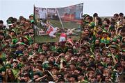 11 May 2025; A banner on Hill 16, showing Joe Sheridan's goal for Meath in the 2010 Leinster SFC Final, before the Leinster GAA Football Senior Championship final match between Louth and Meath at Croke Park in Dublin. Photo by Piaras Ó Mídheach/Sportsfile