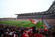 11 May 2025; A general view of the parade before the Leinster GAA Football Senior Championship final match between Louth and Meath at Croke Park in Dublin. Photo by Ramsey Cardy/Sportsfile